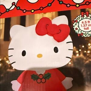 Gemmy Christmas Hello Kitty Inflatable 4.5 Ft NEW Lights Up Sanrio Airblown Red